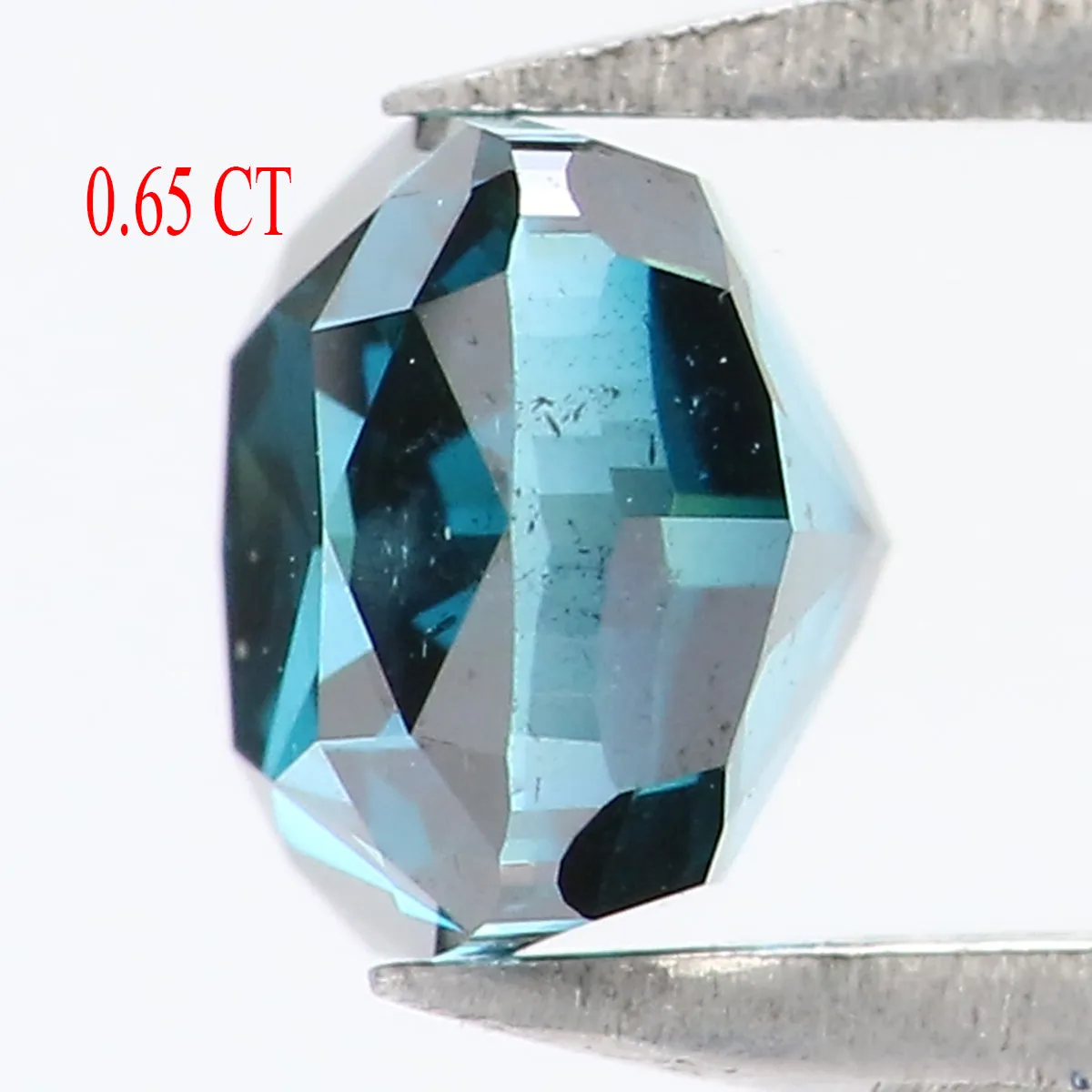 Natural Loose Cushion Blue Color Diamond 0.65 CT 4.50 MM Cushion Shape Rose Cut Diamond L8541