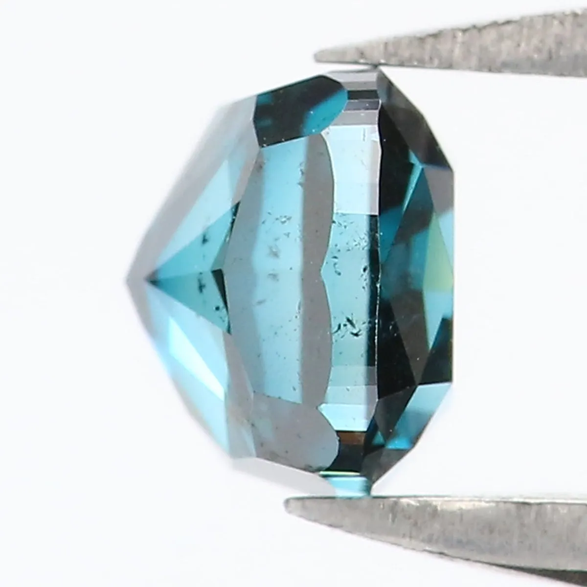 Natural Loose Cushion Blue Color Diamond 0.65 CT 4.50 MM Cushion Shape Rose Cut Diamond L8541