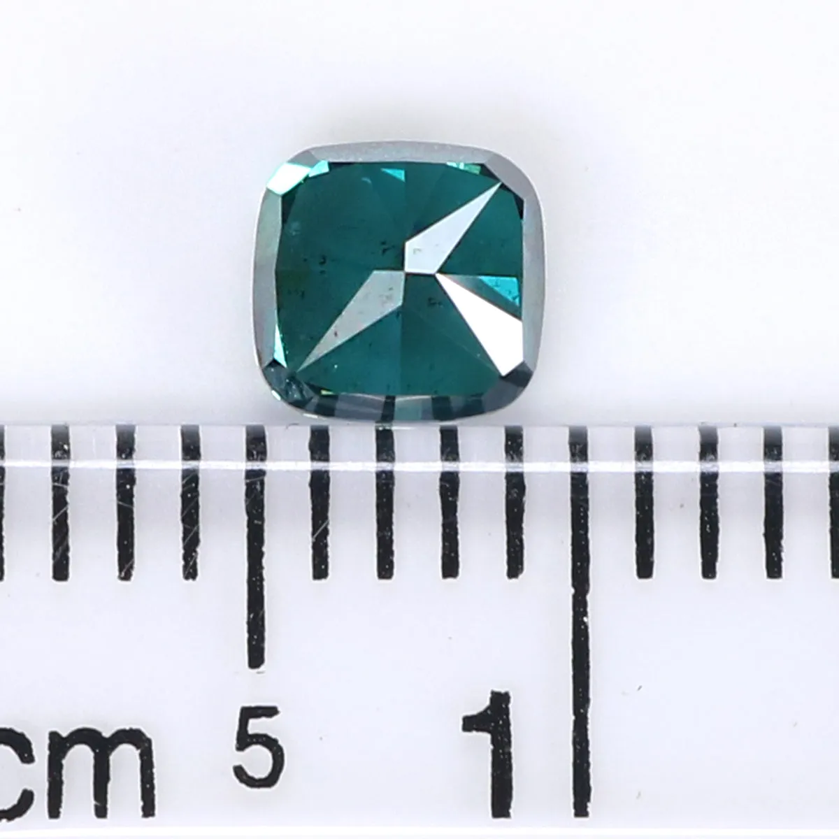 Natural Loose Cushion Blue Color Diamond 0.65 CT 4.50 MM Cushion Shape Rose Cut Diamond L8541