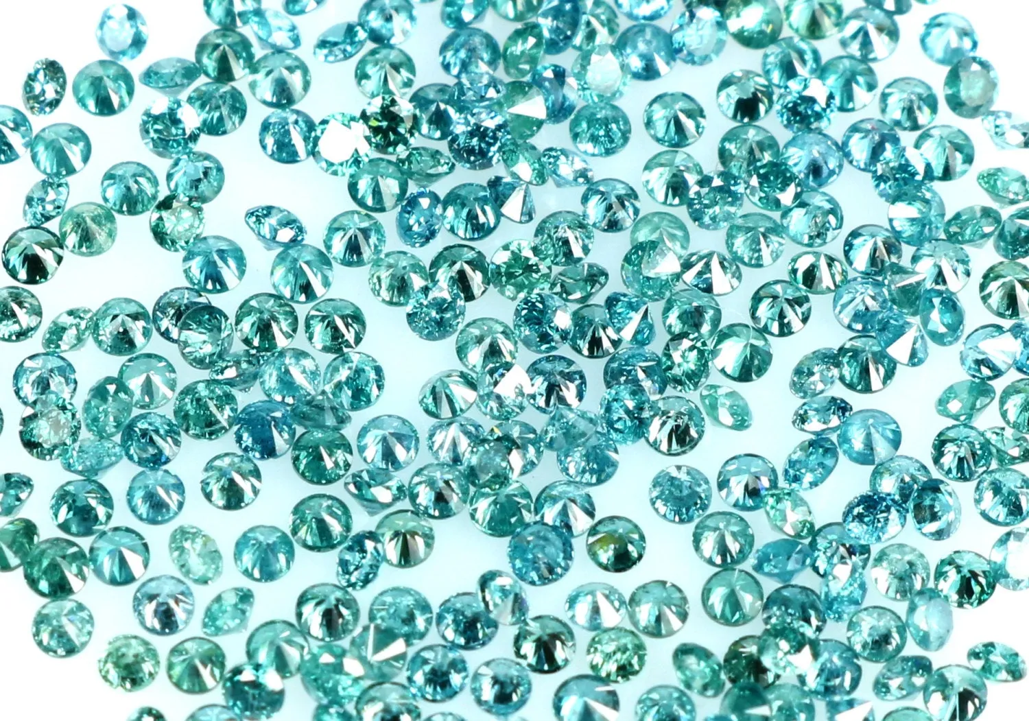 Natural Loose Diamond Brilliant Round Blue Color I1 I3 Clarity 1.10 to 1.55 MM 25 Pcs lot Q22