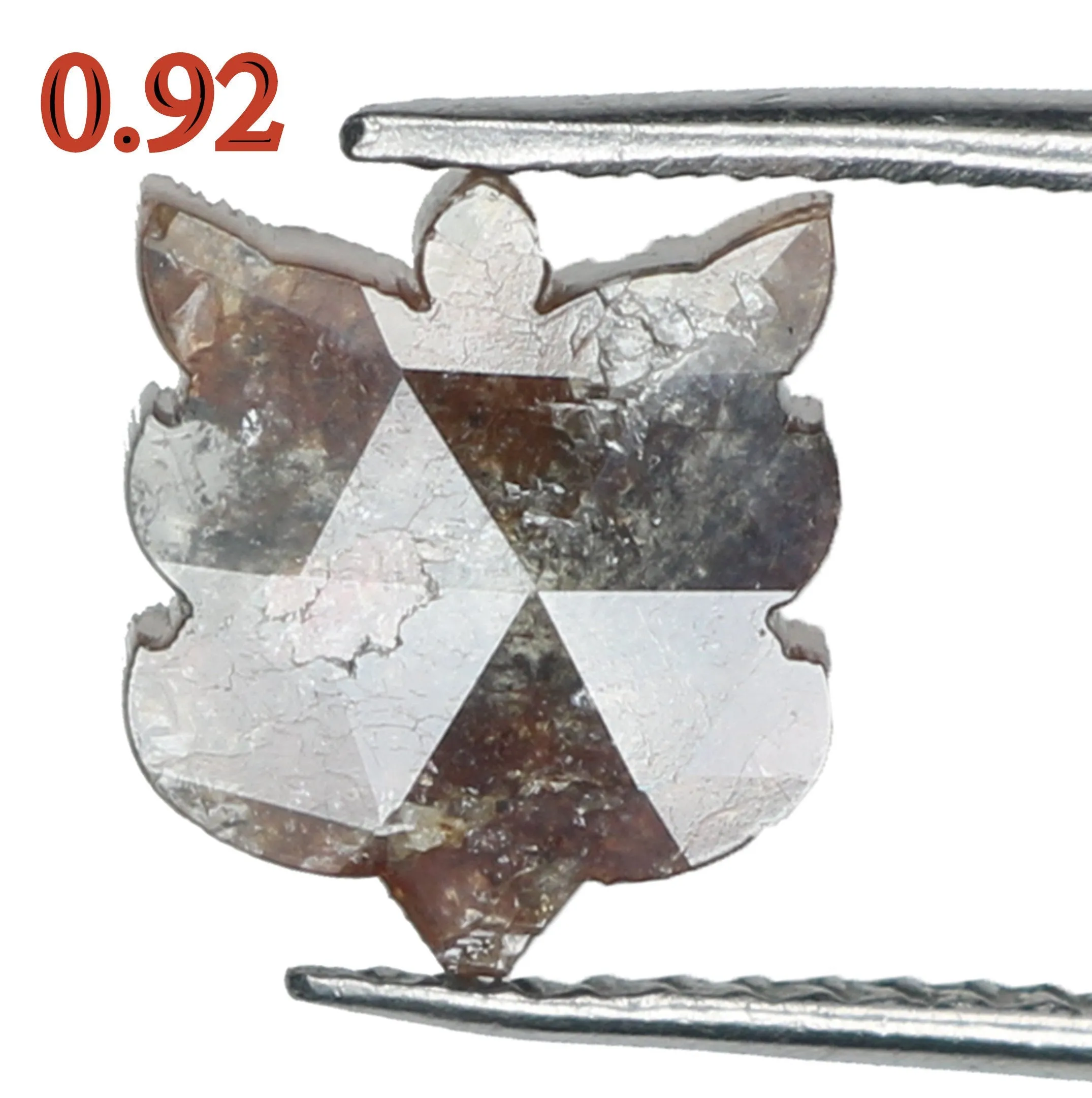 Natural Loose Diamond Butterfly Brown Color I3 Clarity 7.32 MM 0.92 Ct KR190