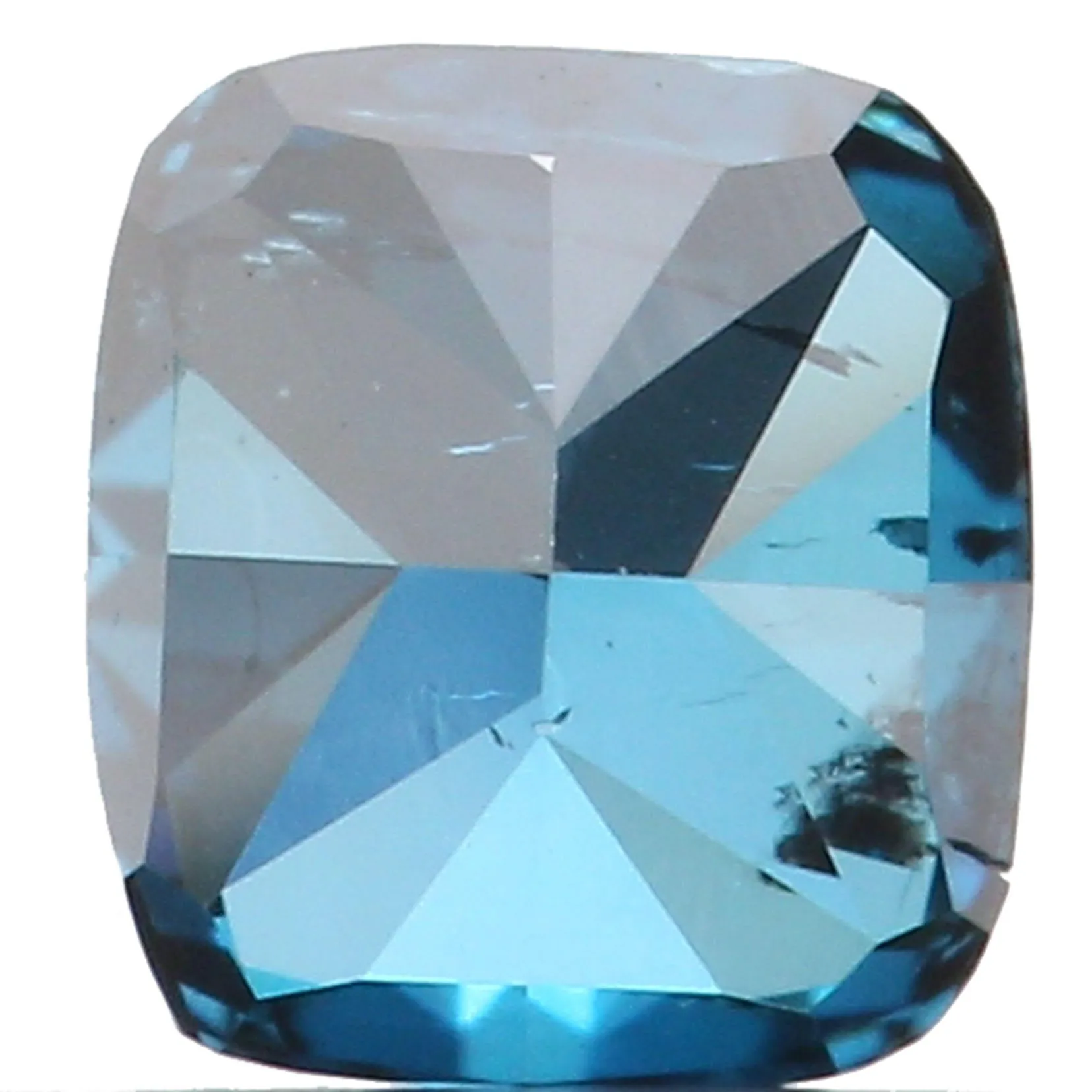 Natural Loose Diamond Cushion Blue Color SI2 Clarity 3.30 MM 0.18 Ct L5899