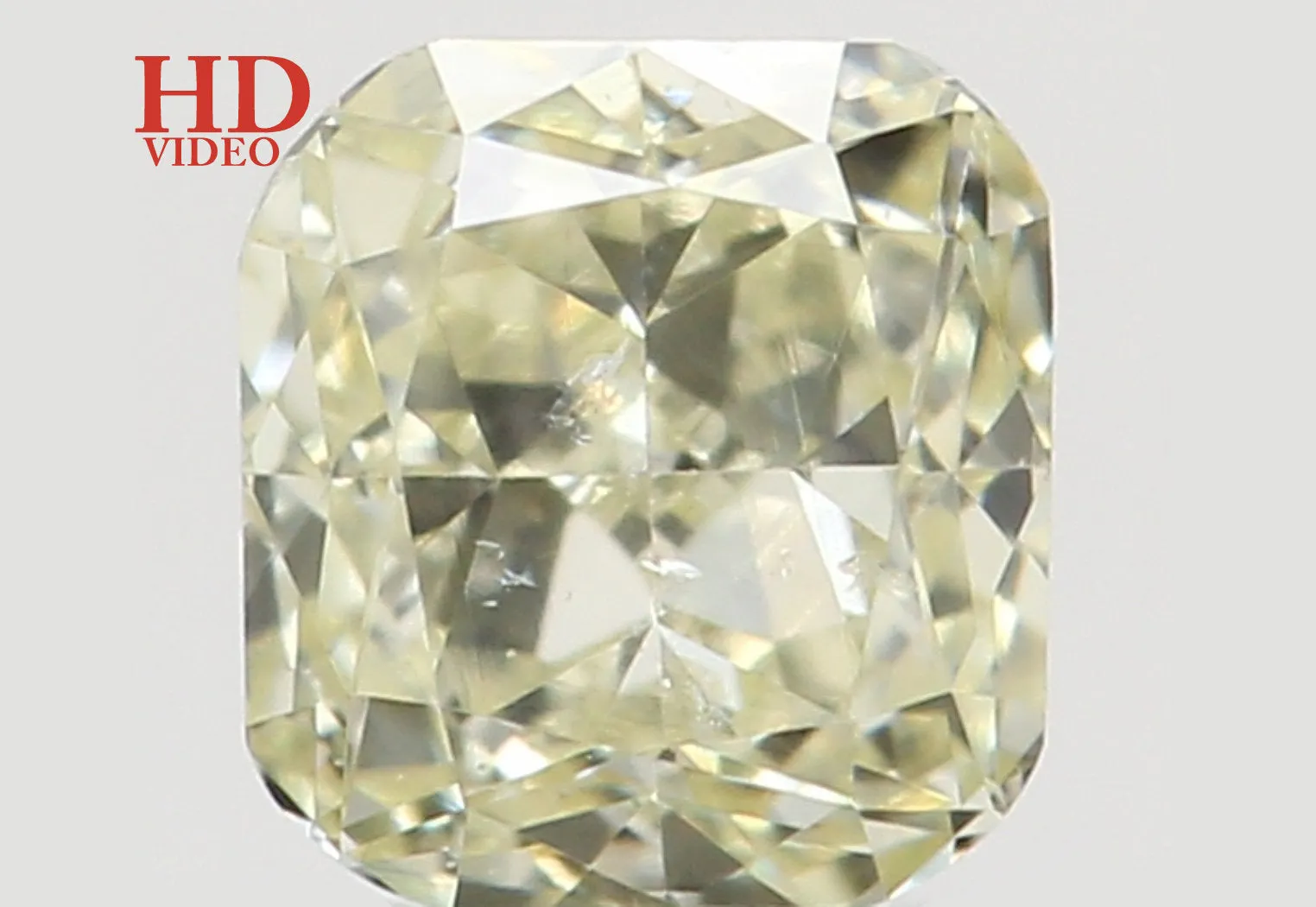 Natural Loose Diamond Cushion Yellow Color SI1 Clarity 3.10 MM 0.17 Ct KR1429