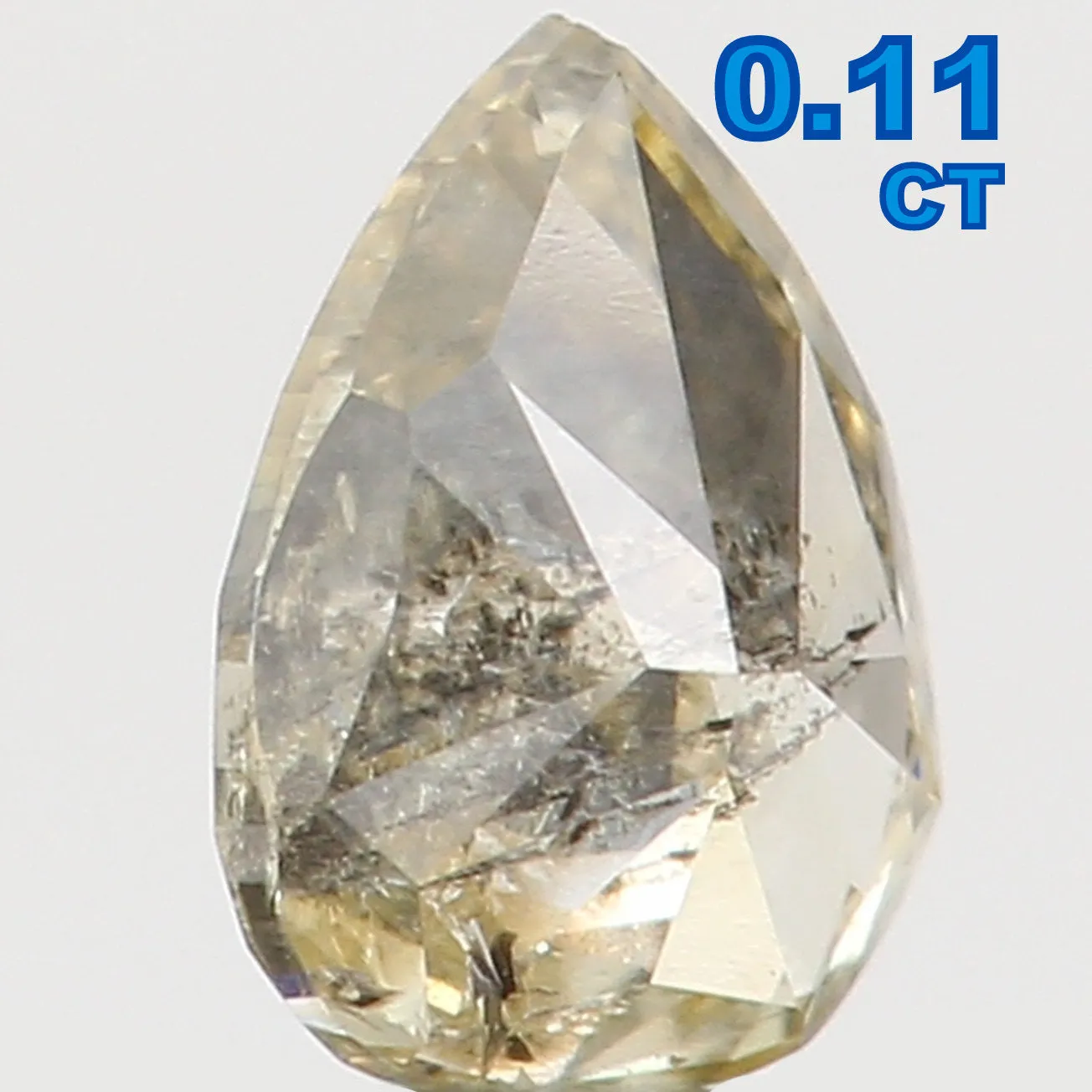 Natural Loose Diamond Pear Yellow Color I2 Clarity 3.70 MM 0.11 Ct L5506