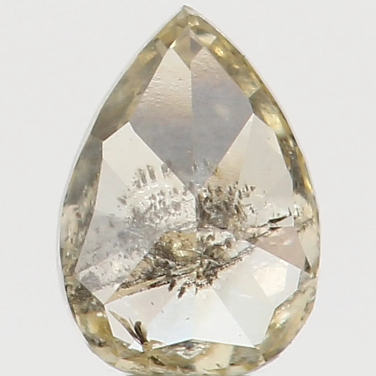 Natural Loose Diamond Pear Yellow Color I2 Clarity 3.70 MM 0.11 Ct L5506