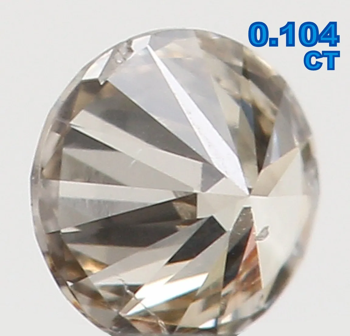 Natural Loose Diamond Round Brown Color I1 Clarity 2.90 MM 0.104 Ct KR1231