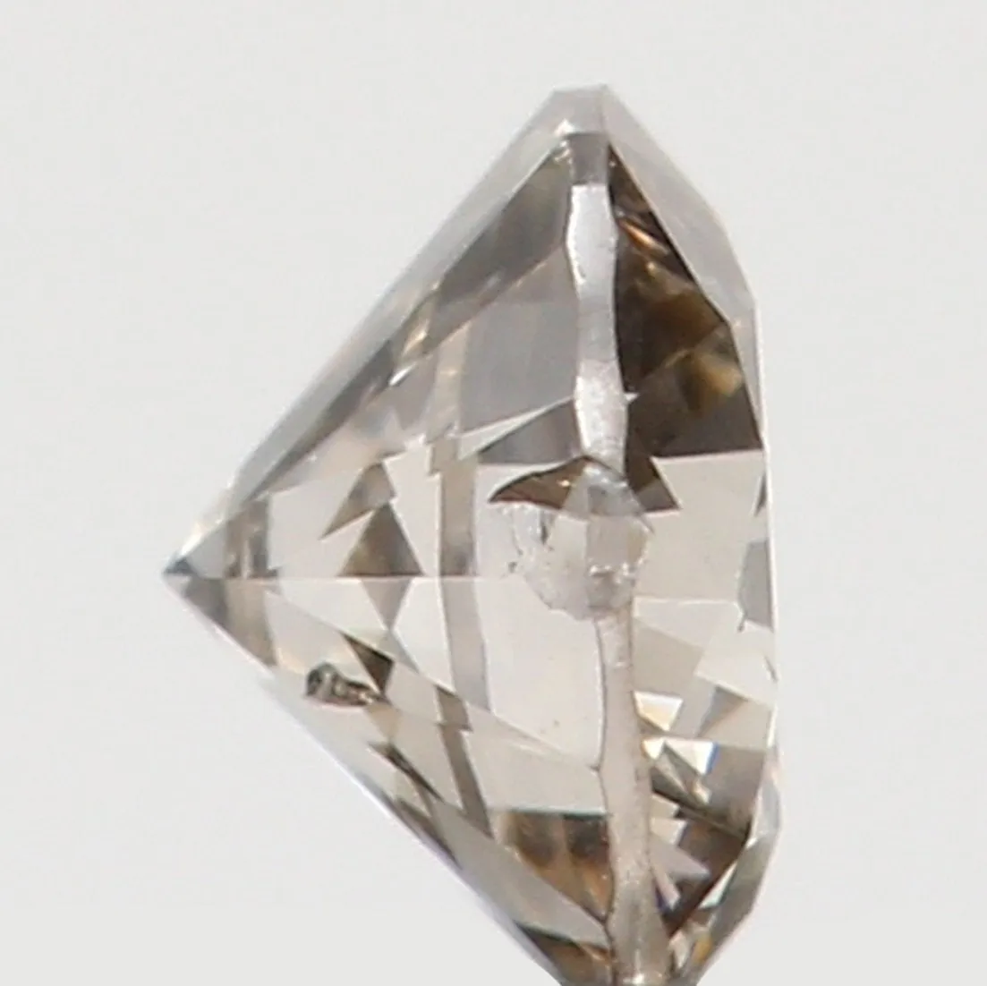 Natural Loose Diamond Round Brown Color I1 Clarity 2.90 MM 0.104 Ct KR1231