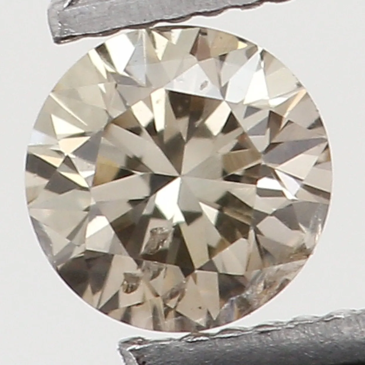 Natural Loose Diamond Round Brown Color I1 Clarity 2.90 MM 0.104 Ct KR1231