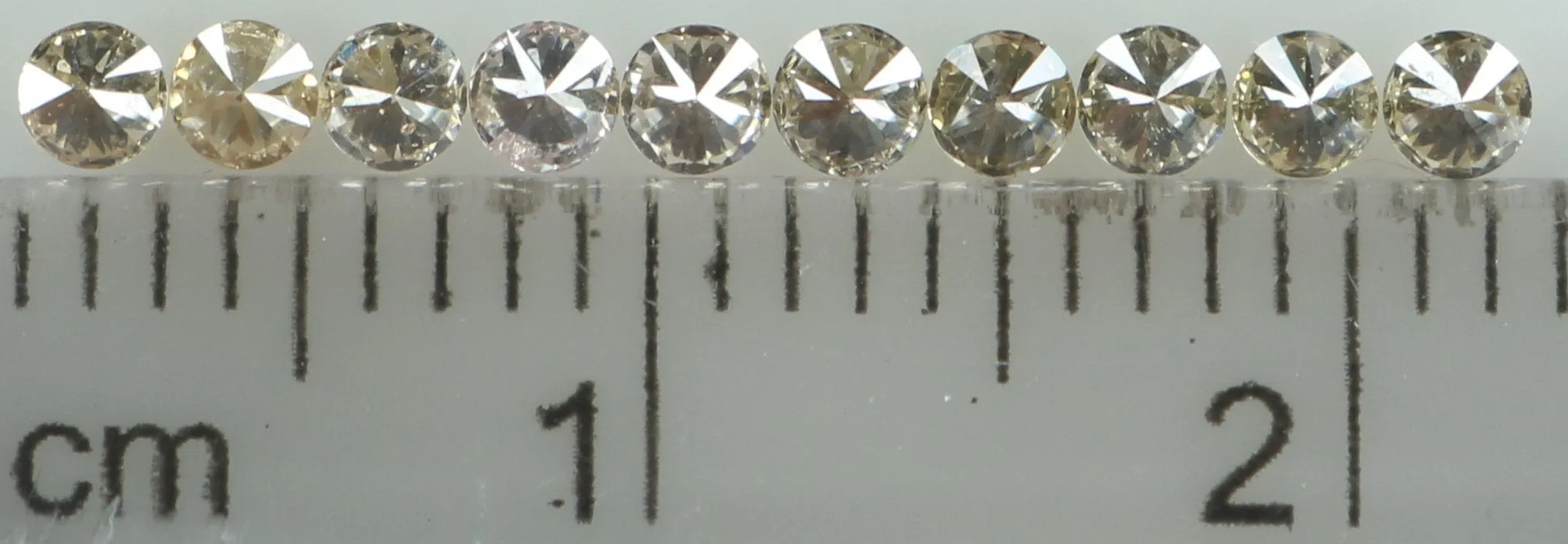 Natural Loose Diamond Round Brown Color SI2 Clarity 10 Pcs 0.39 Ct KR1467