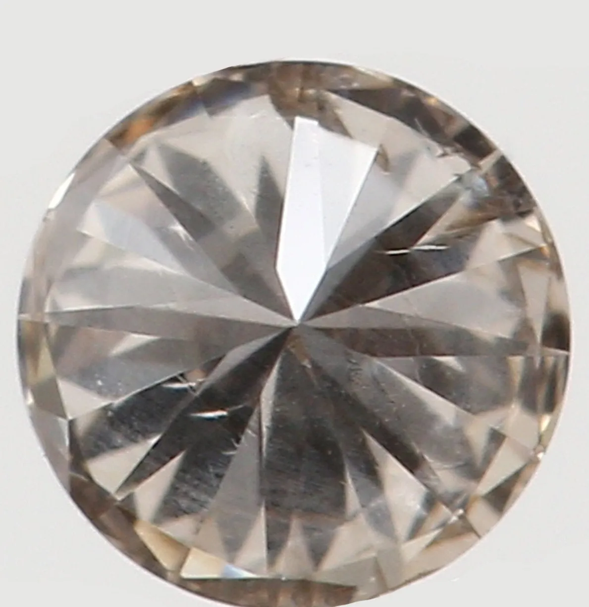 Natural Loose Diamond Round Brown Color SI2 Clarity 3.10 MM 0.124 Ct KR1297