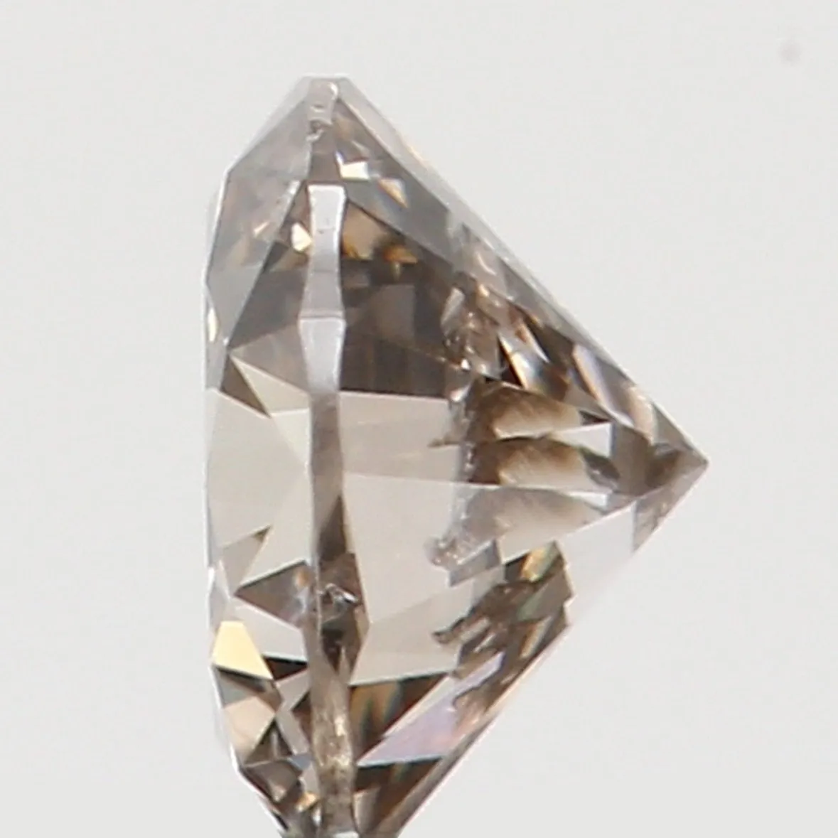 Natural Loose Diamond Round Brown Color SI2 Clarity 3.10 MM 0.124 Ct KR1297