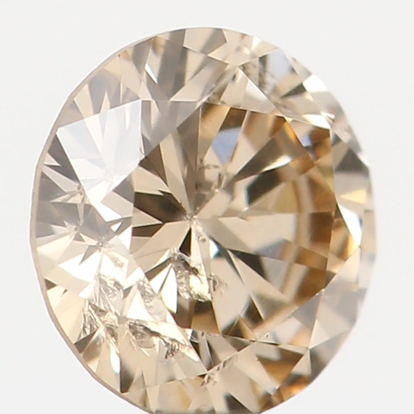 Natural Loose Diamond Round Brown Color SI2 Clarity 3.80 MM 0.209 Ct KR1234