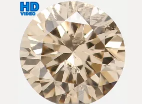 Natural Loose Diamond Round Brown Color SI2 Clarity 3.80 MM 0.209 Ct KR1234