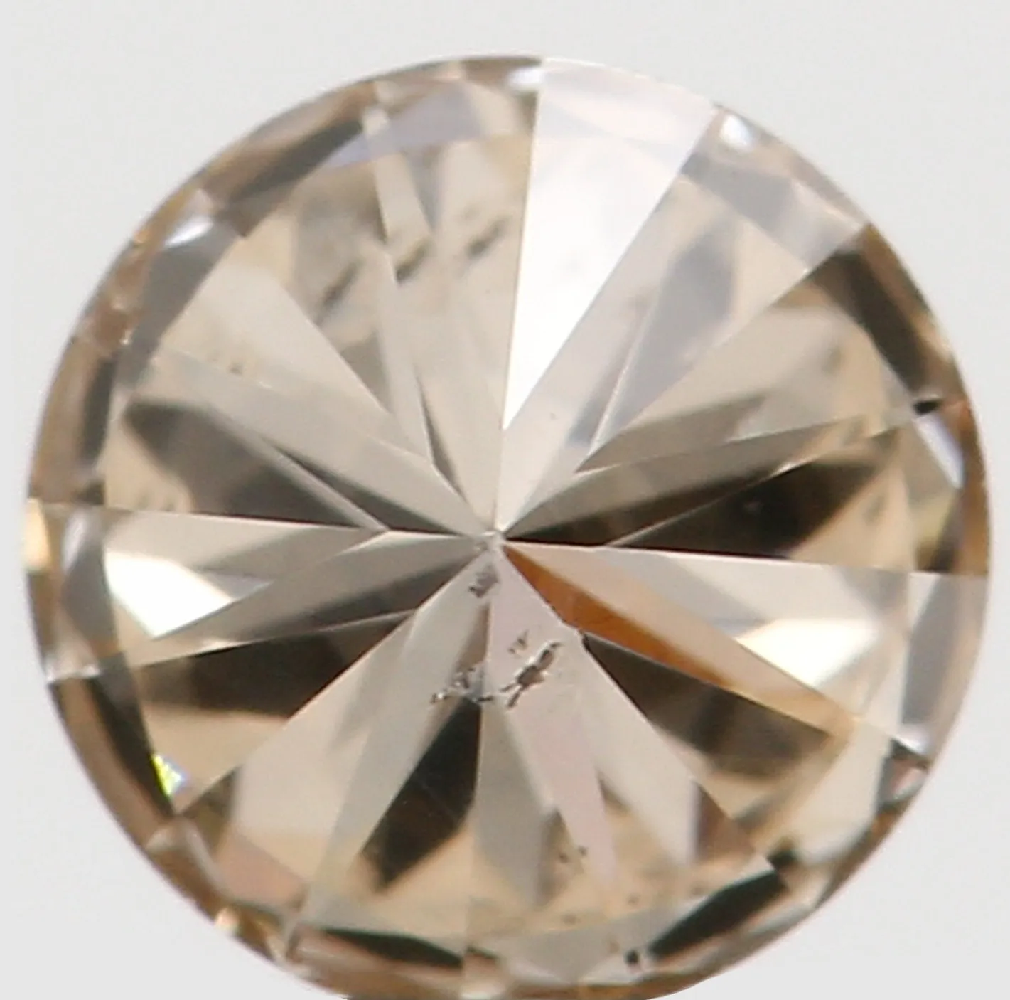 Natural Loose Diamond Round Brown Color SI2 Clarity 3.80 MM 0.209 Ct KR1234