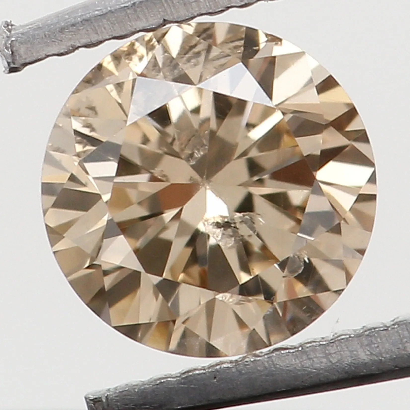 Natural Loose Diamond Round Brown Color SI2 Clarity 3.80 MM 0.209 Ct KR1234