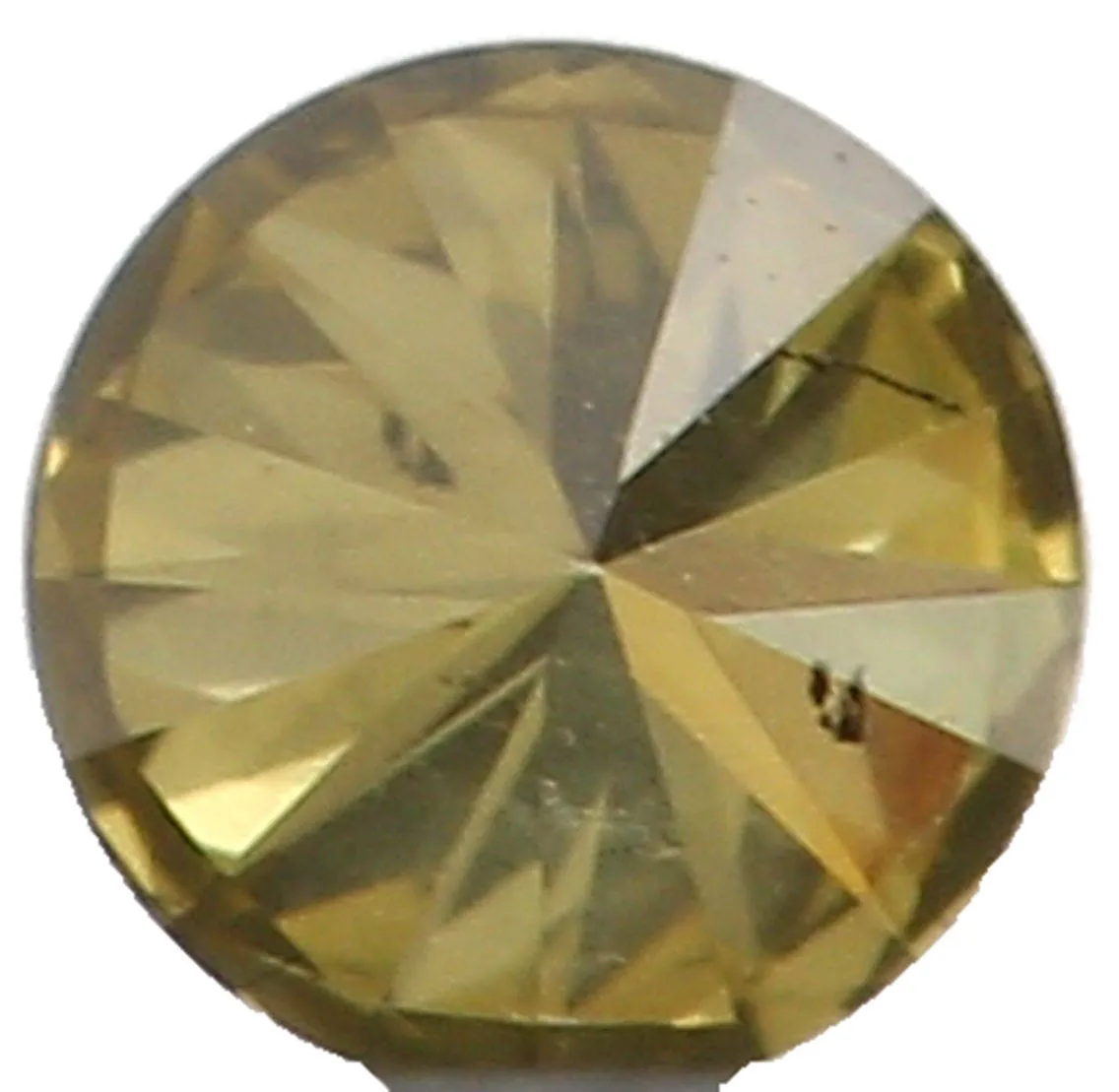 Natural Loose Diamond Round Yellowish Green Color SI1 Clarity 2.23 MM 0.047 Ct KR1371