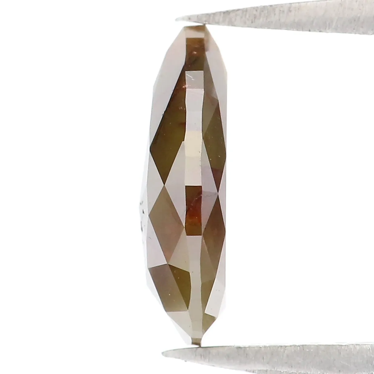 Natural Loose Pear Brown Yellow Color Diamond 1.47 CT 9.92 MM Pear Shape Rose Cut Diamond KR2521