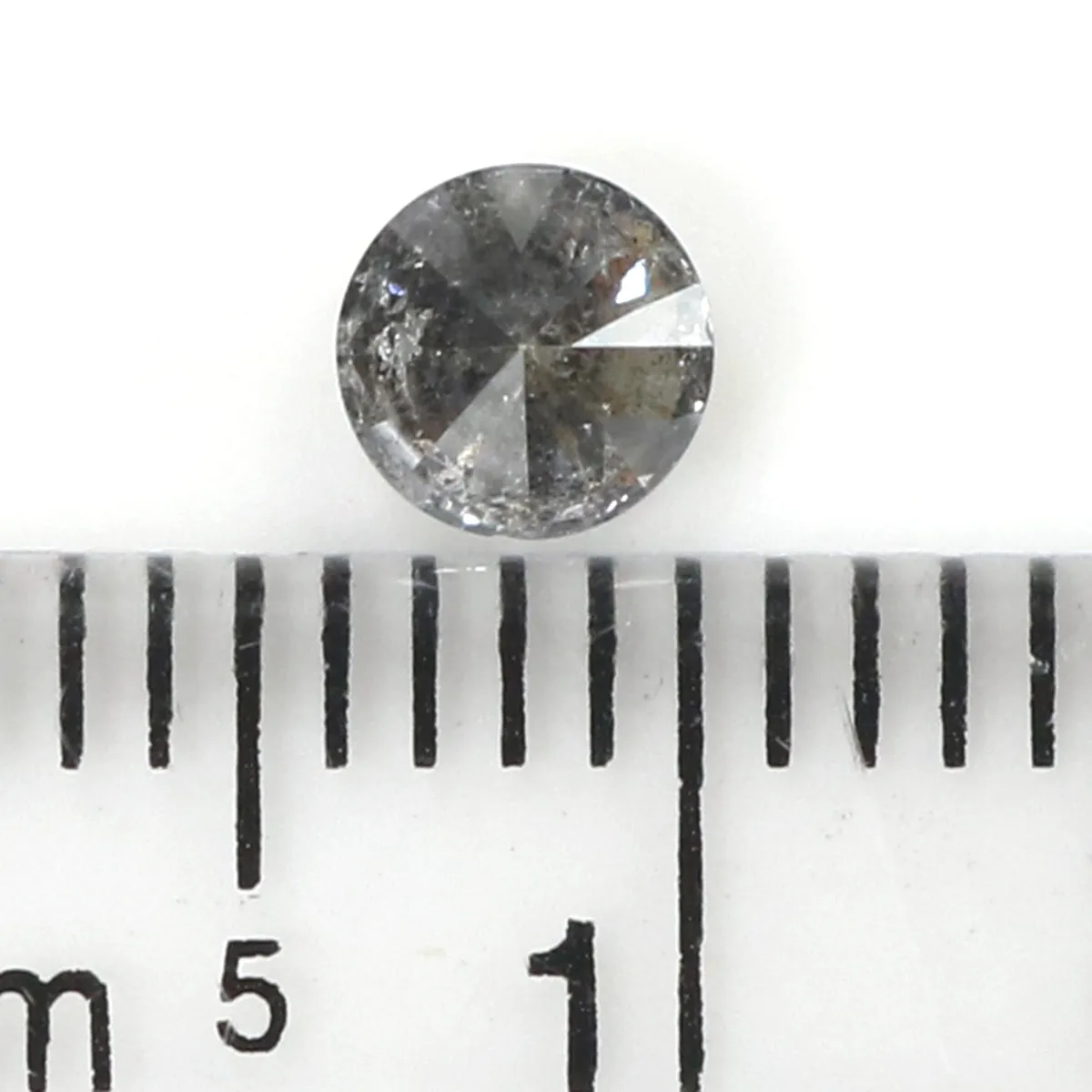 Natural Loose Round Salt And Pepper Diamond Black Grey Color 0.31 CT 4.30 MM Round Brilliant Cut Diamond L1964