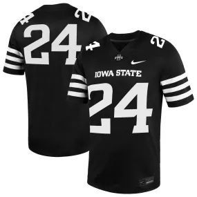 Nike #24 Iowa State Cyclones Black  Alternate Game Jersey