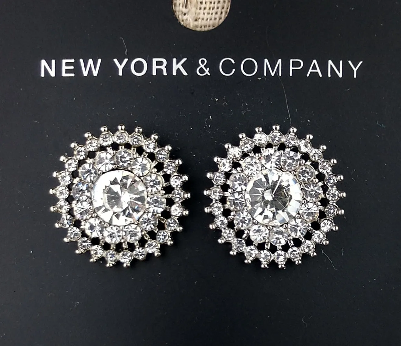 NY & Co. Crystal Post earrings #95564