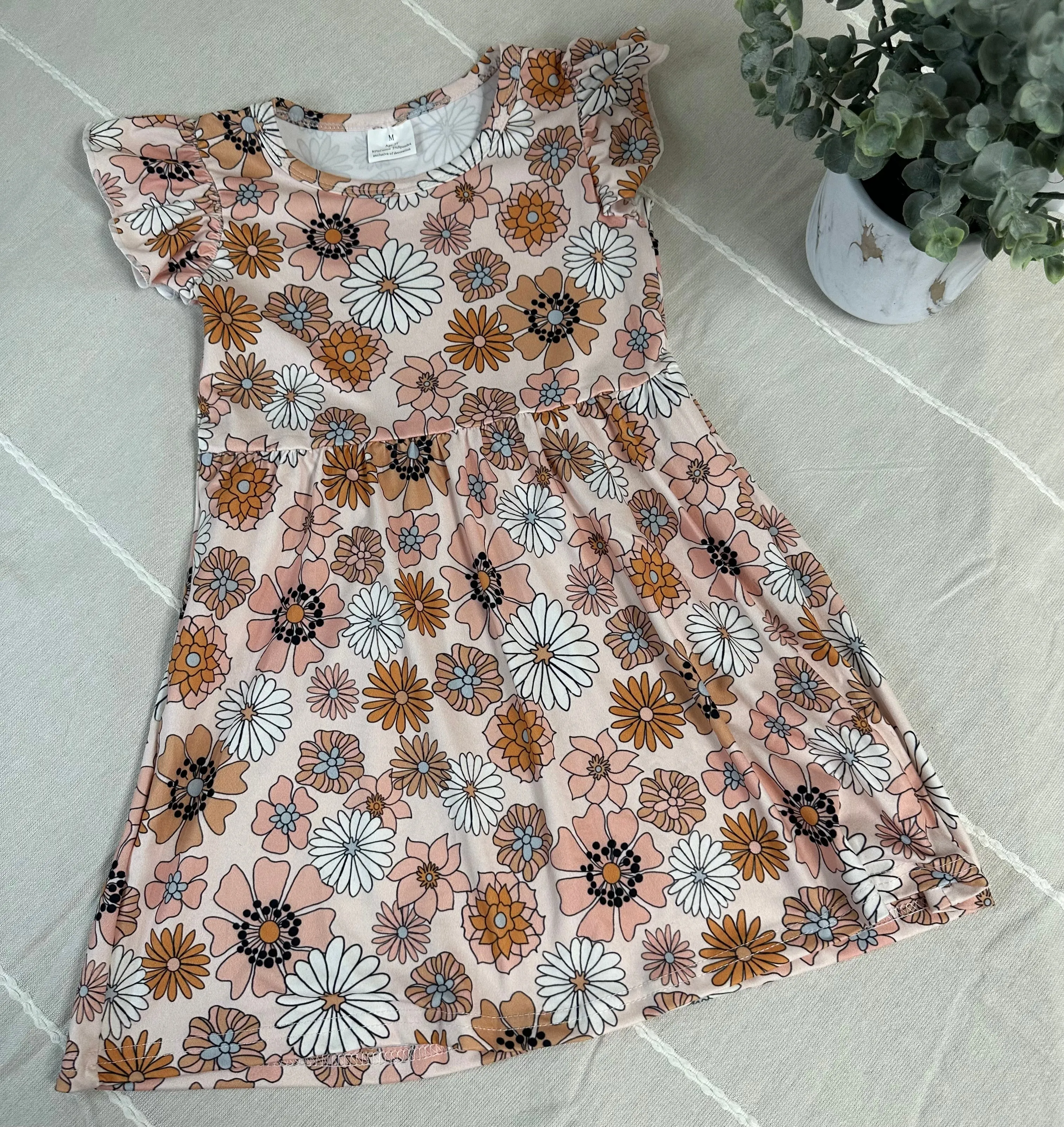 Orange Flowers Pearl Dresses