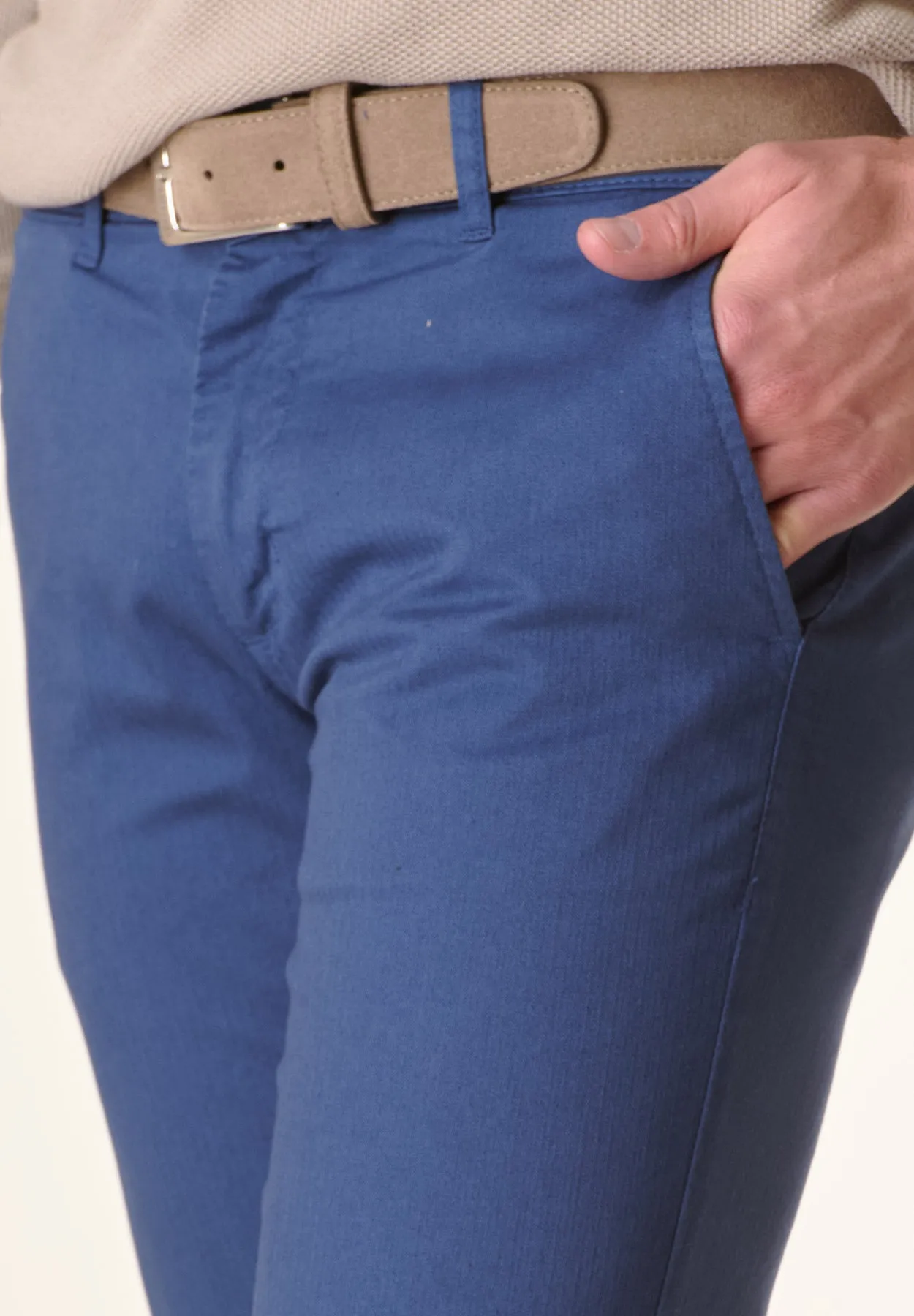 Pantalone bluette resca cotone slim fit