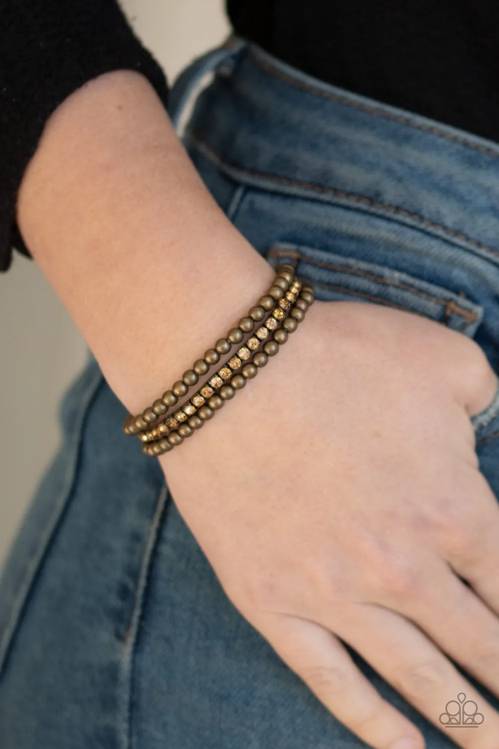 Paparazzi Glam Game - Brass Bracelet