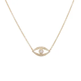 Pave Evil Eye Necklace