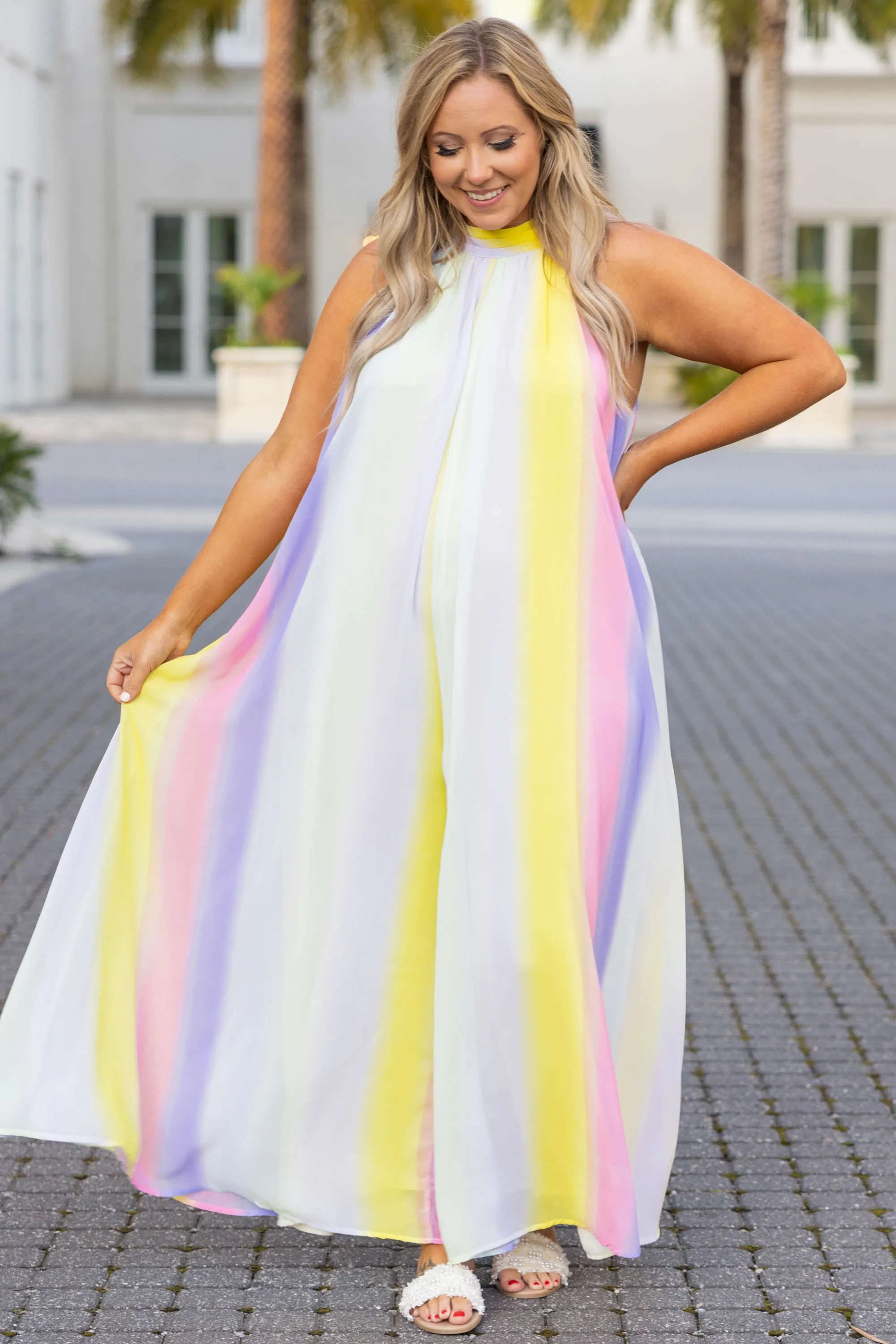 Penthouse Floor Jumpsuit, Rainbow