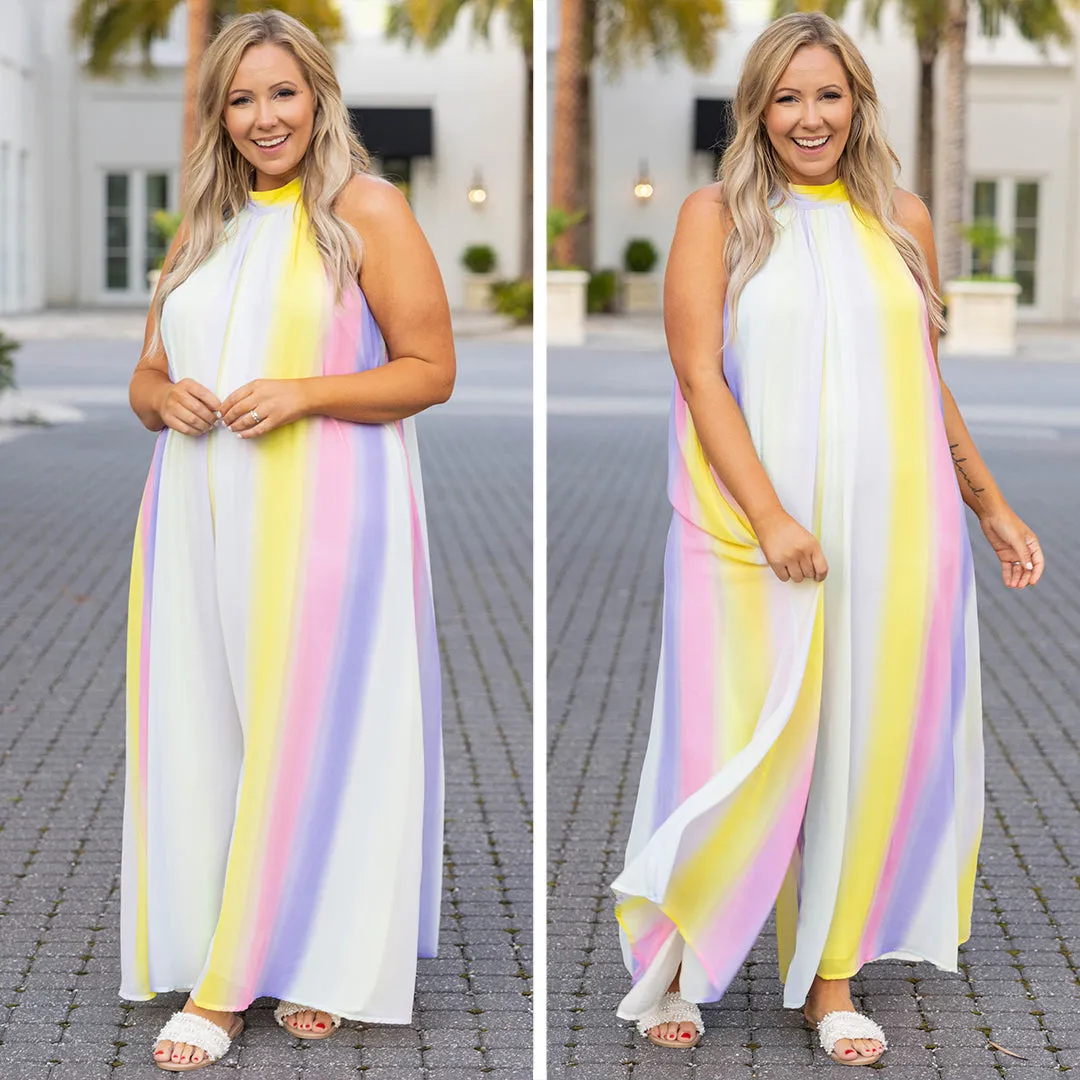 Penthouse Floor Jumpsuit, Rainbow