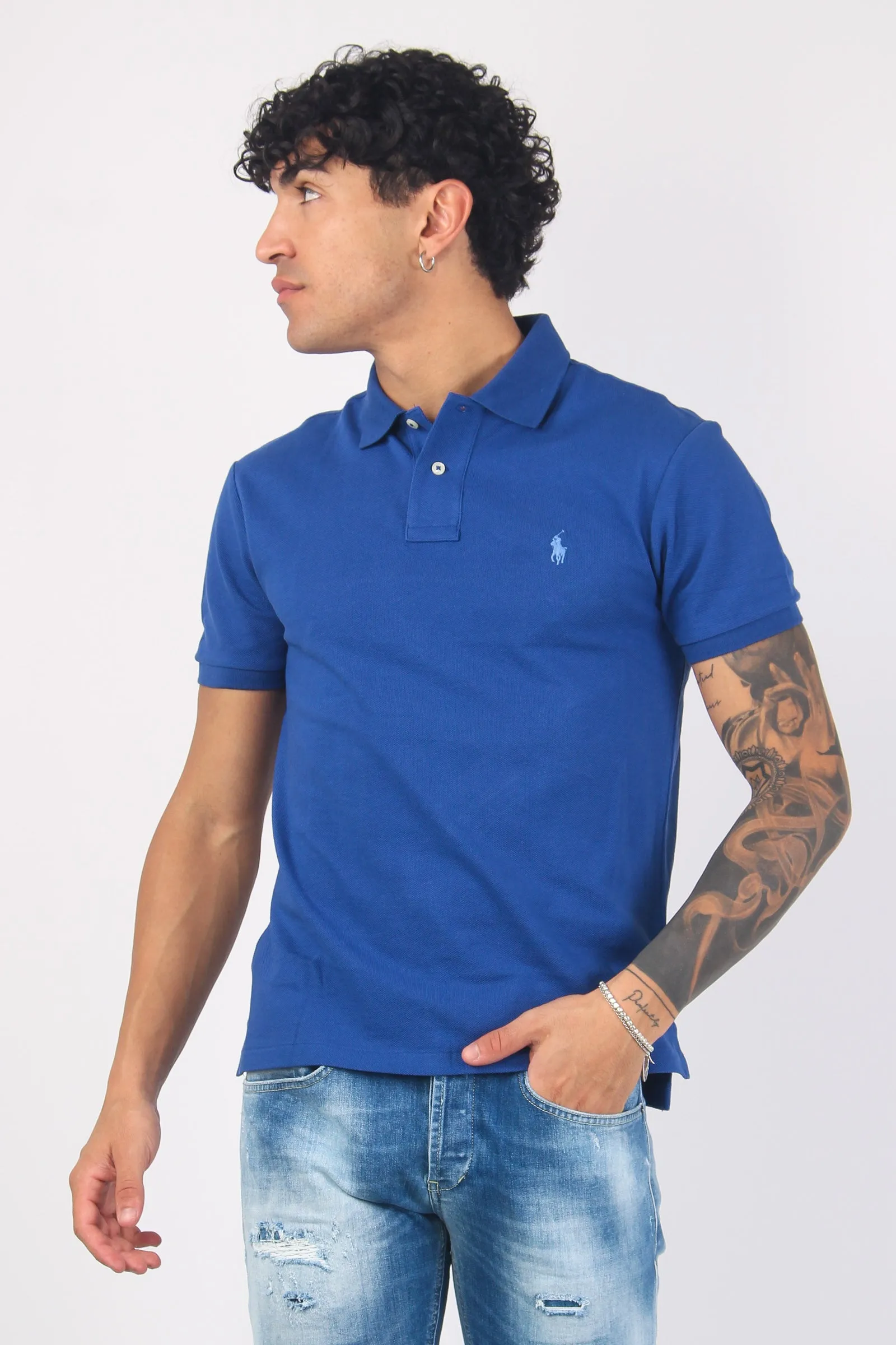 Polo Slim Fit Piquet Beach Royal