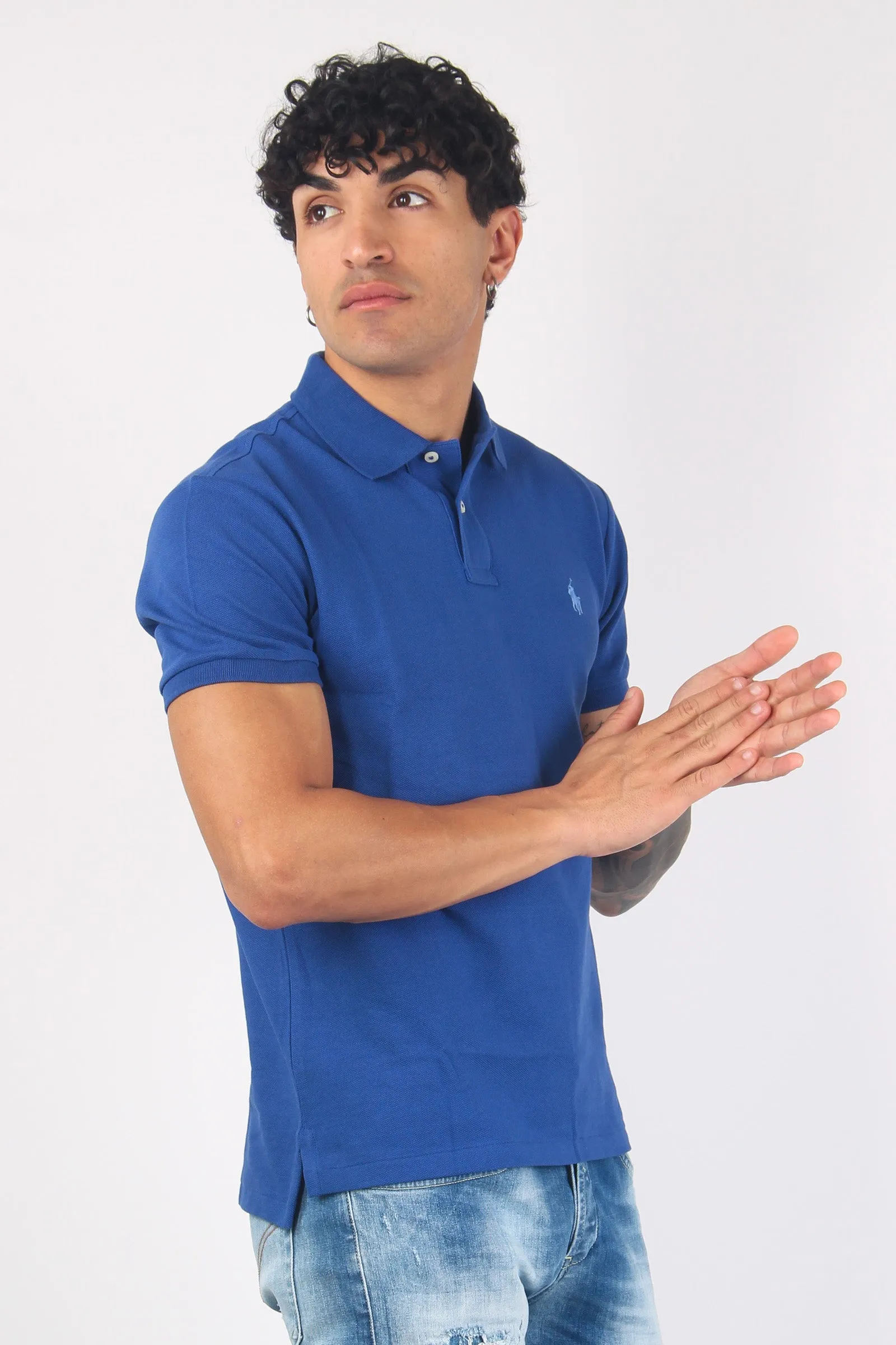 Polo Slim Fit Piquet Beach Royal