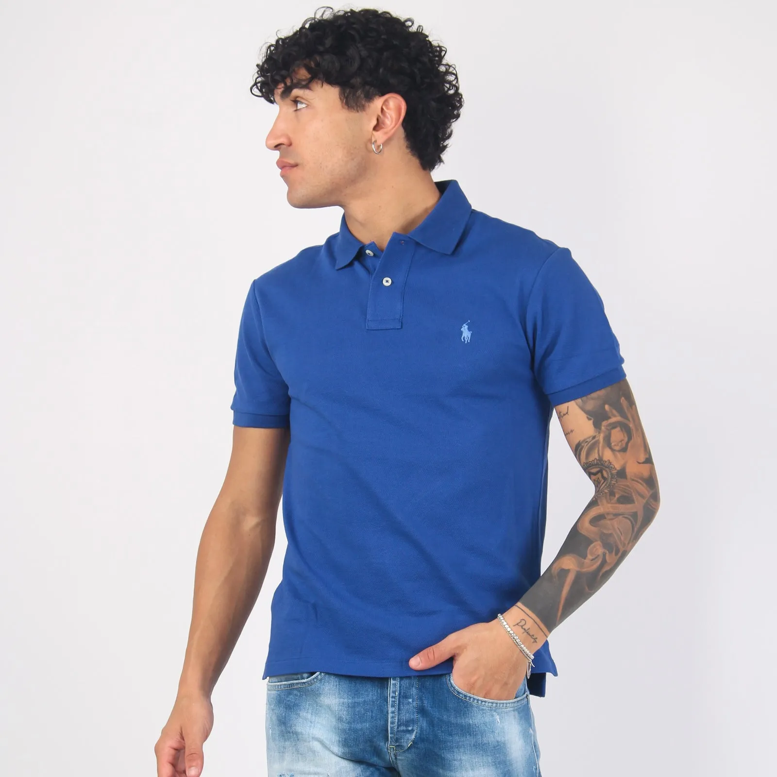 Polo Slim Fit Piquet Beach Royal