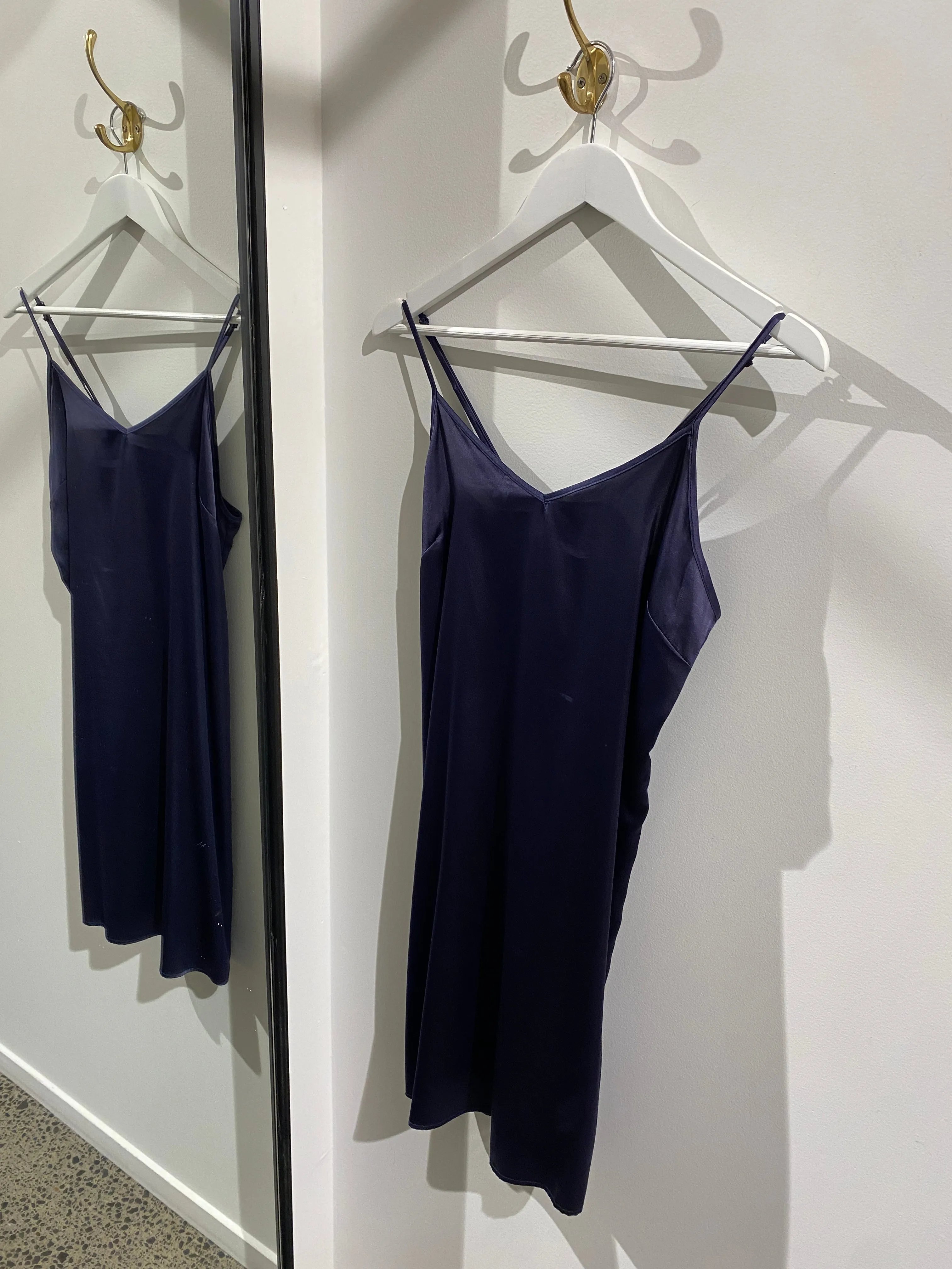 Satin Slip - Navy