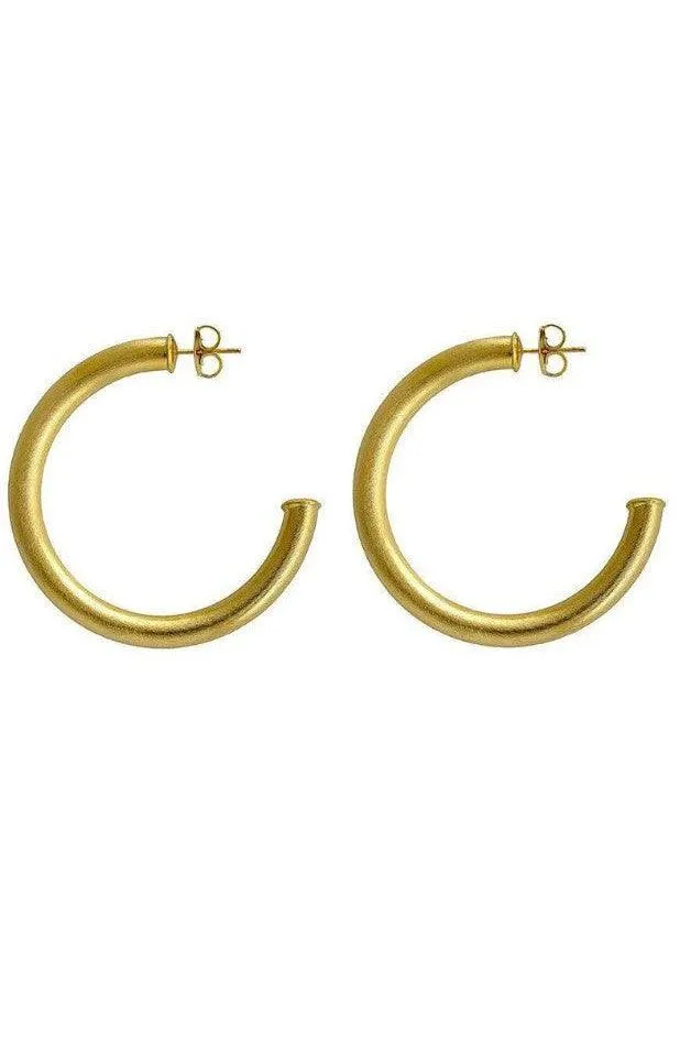 Sheila Fajl - Small Arlene Hoop Earrings - 18K Gold Plated