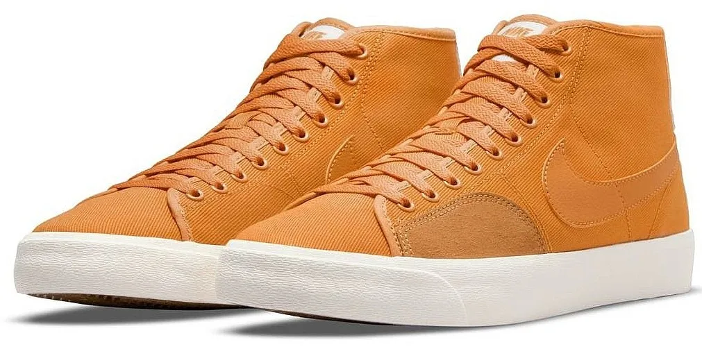 shoes Nike SB Blazer Court Mid Premium - Light Curry/Light Curry/Light Curry/Sail