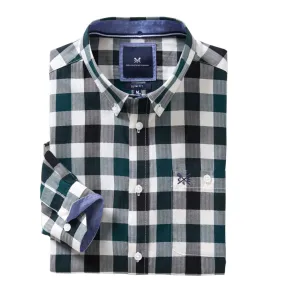 Slim Fit Herringbone Gingham Shirt