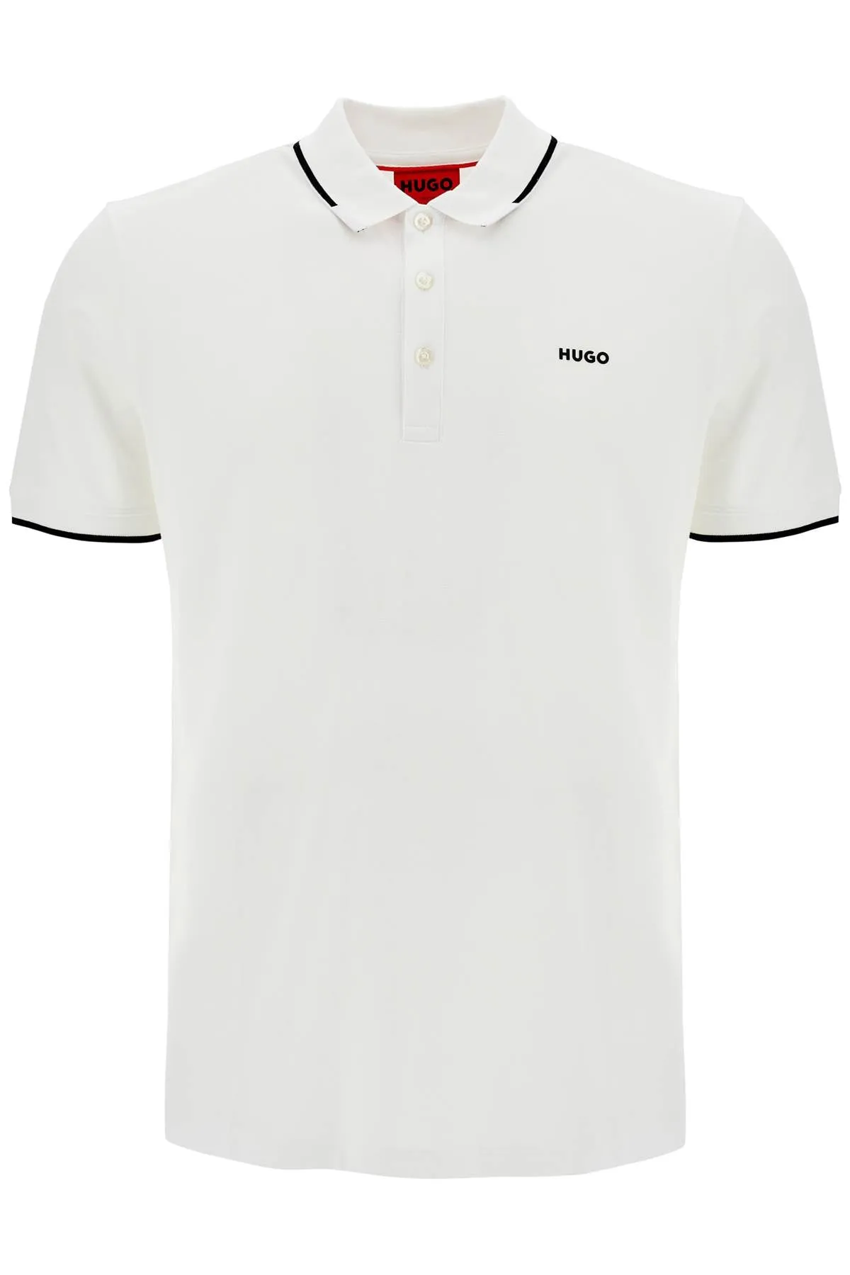 slim fit piqué polo shirt