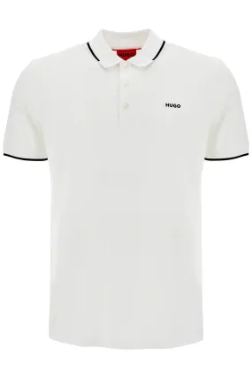 slim fit piqué polo shirt