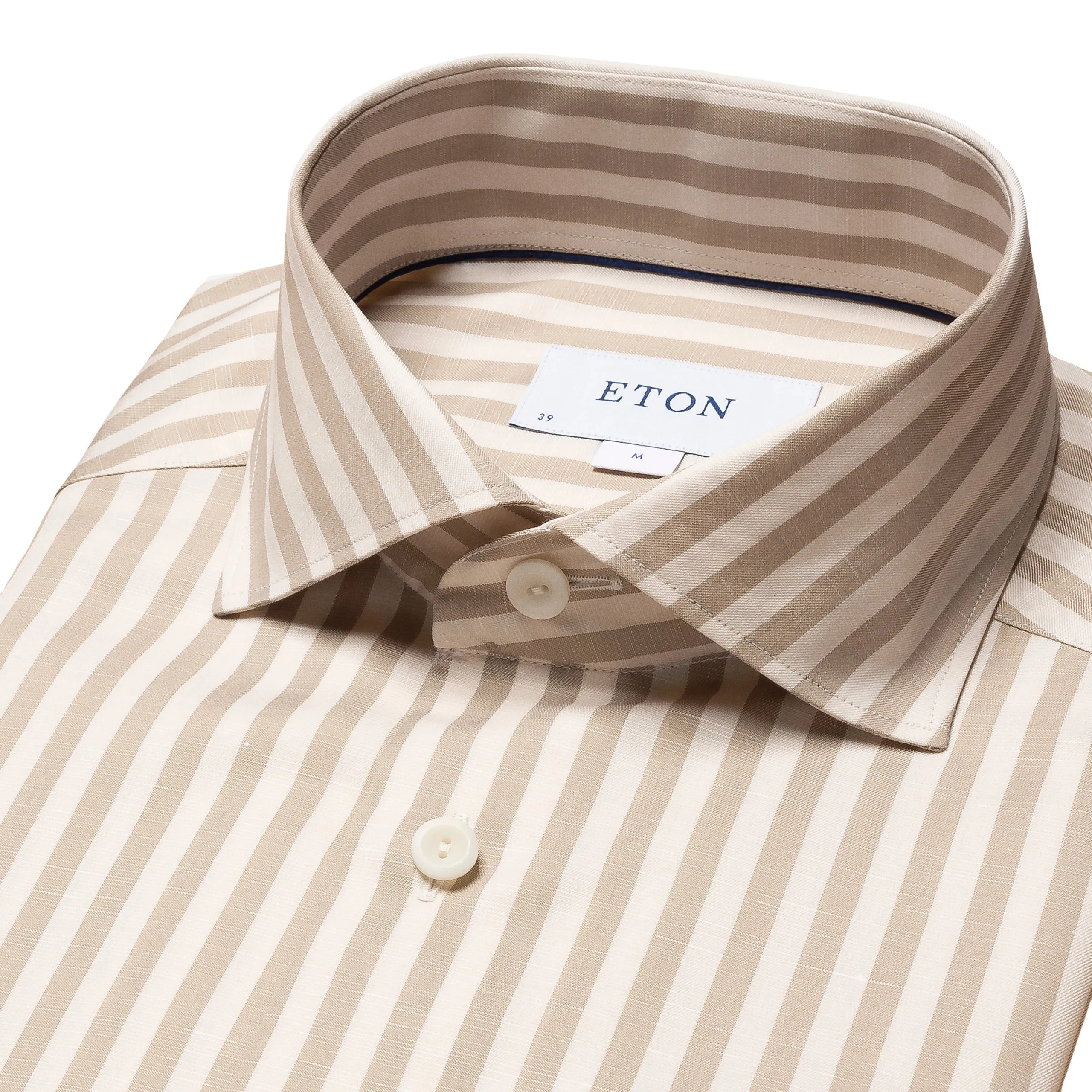 Slim Fit - Striped Cotton-Linen Shirt