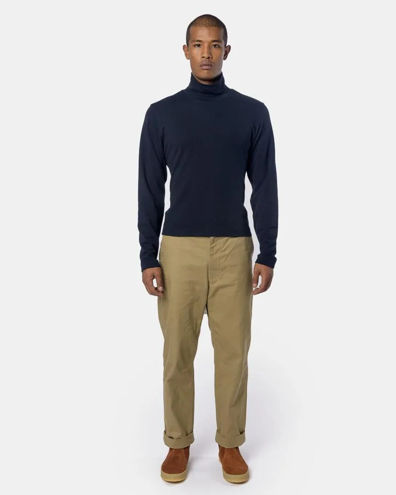 Strapped Turtleneck in Navy