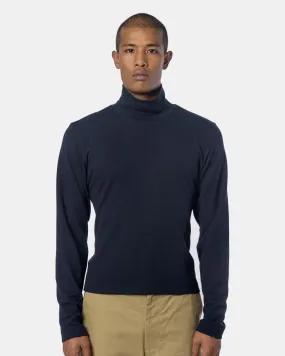 Strapped Turtleneck in Navy