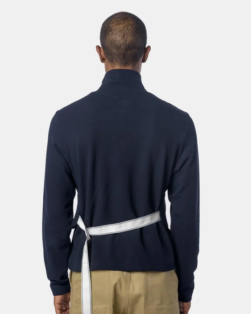 Strapped Turtleneck in Navy