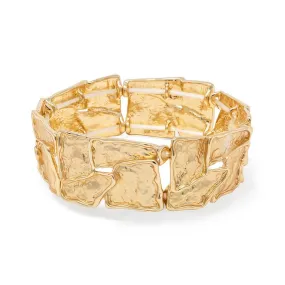 Stretch Bracelet Gold Leaf