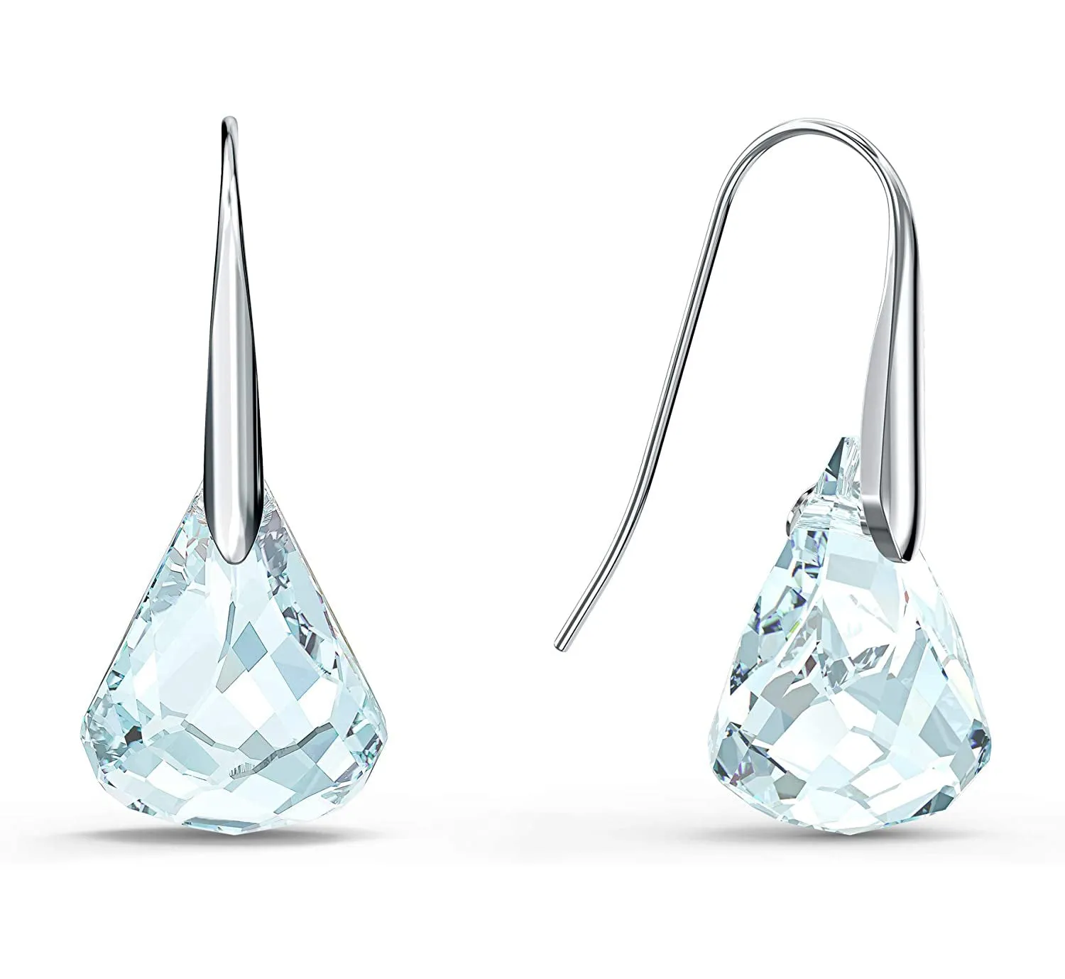 Swarovski SPIRIT PIERCED EARRINGS, Aqua, Rhodium - 5529138