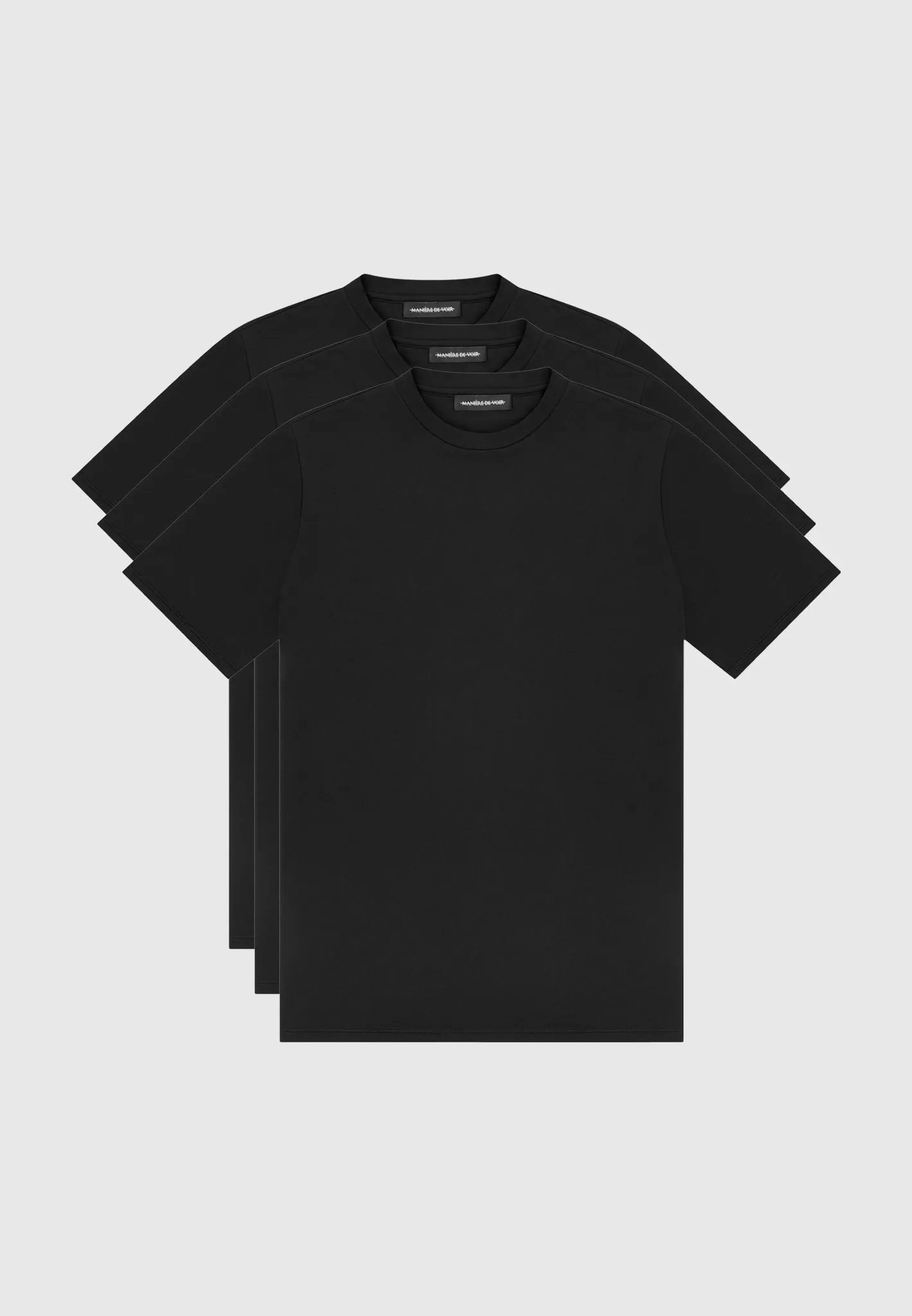 ternel Slim Fit Luxe T-Shirt 3 Pack - Black