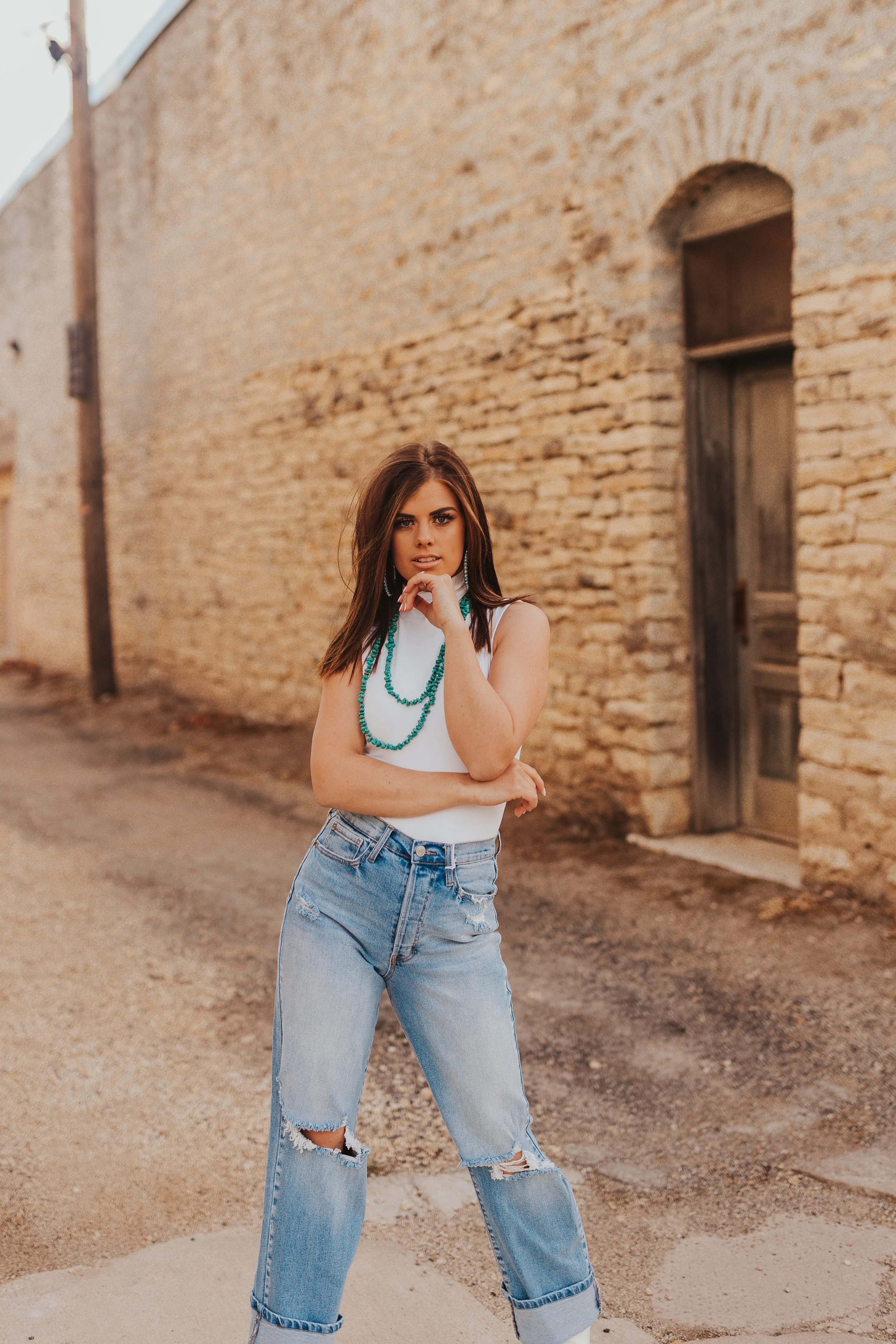 The Nacona Bodysuit in White