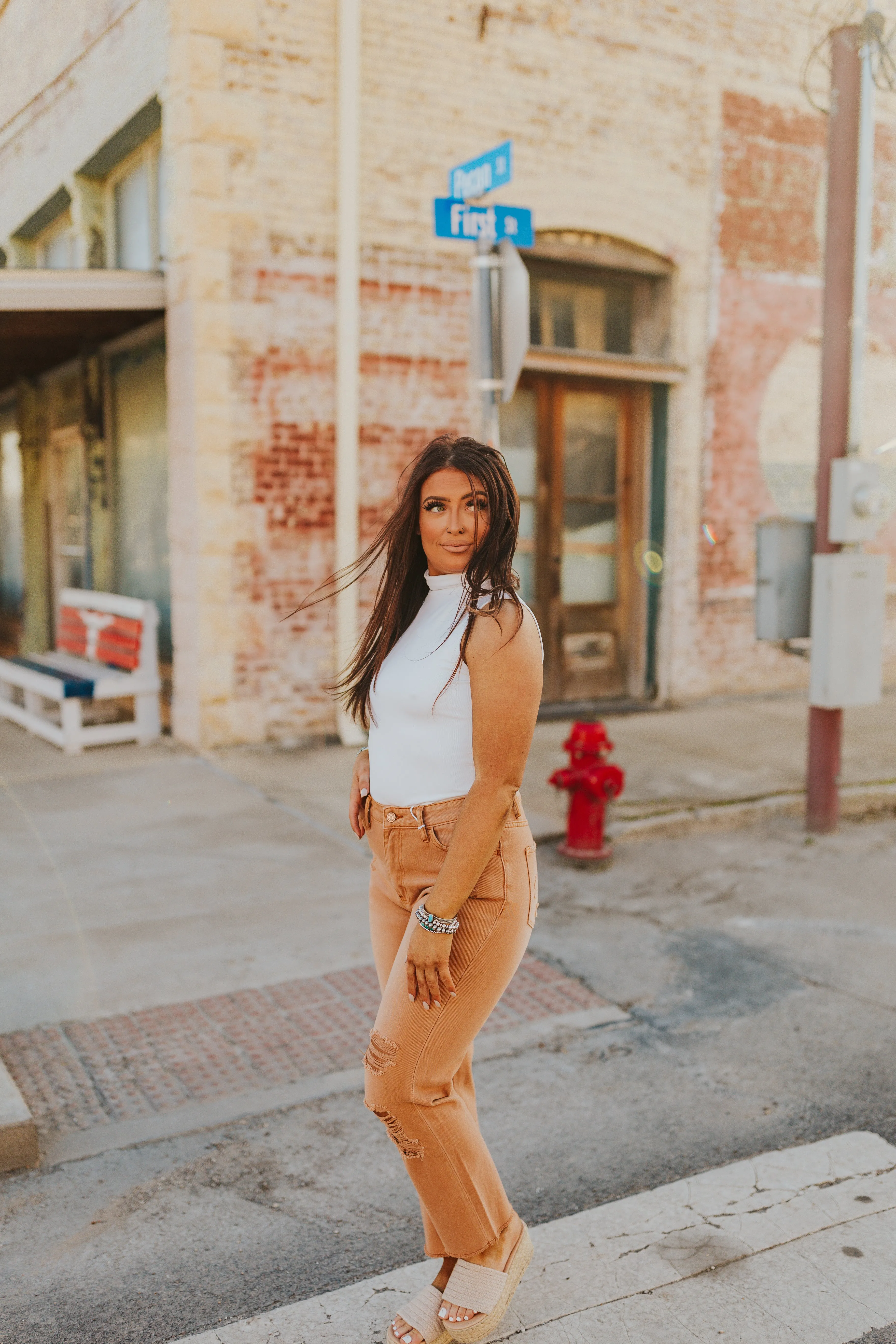 The Nacona Bodysuit in White