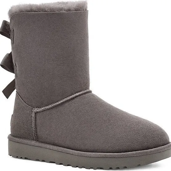 UGG BAILEY BOW II SUEDE WATER REPELENT-GREY