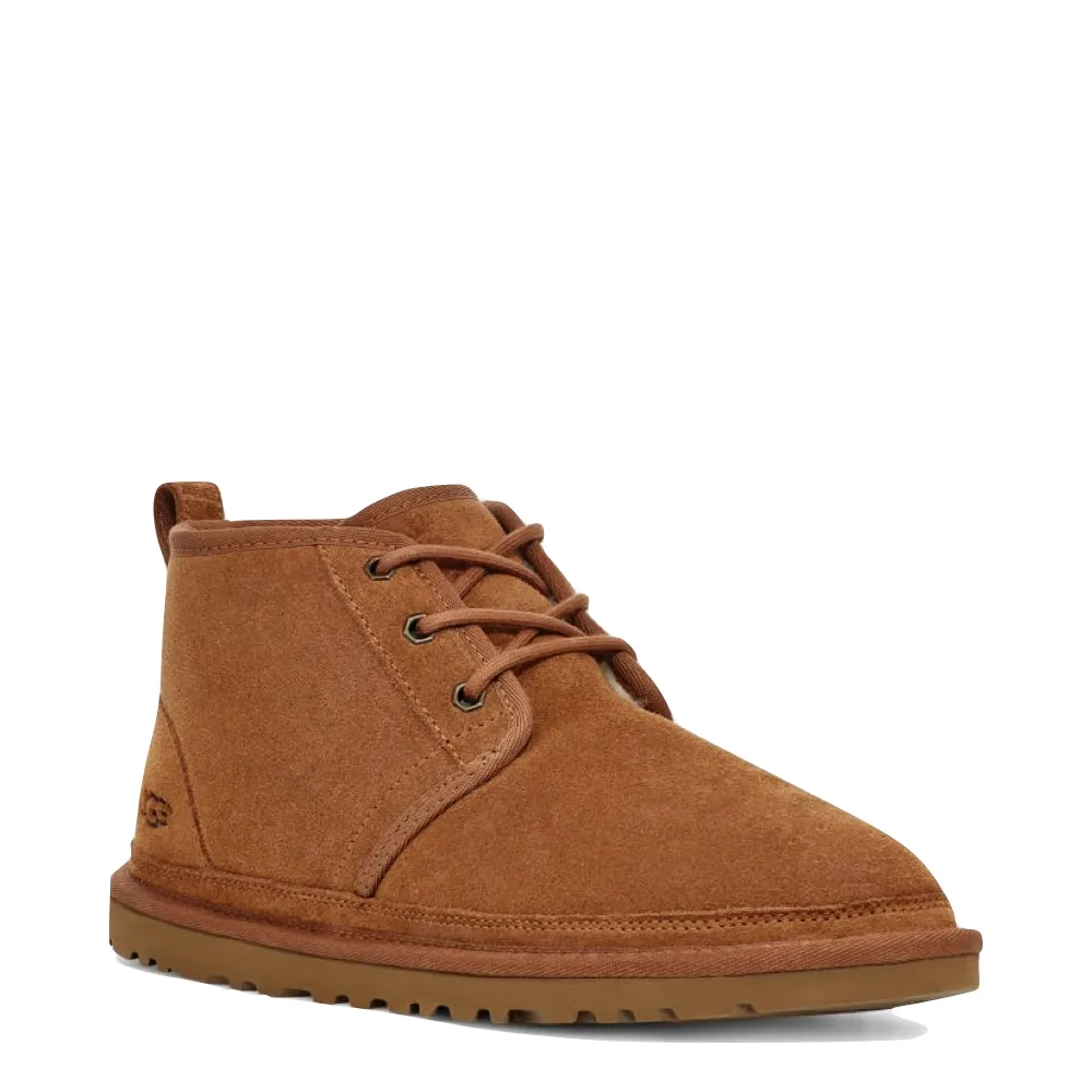 UGG Men's Neumel Chukka Sheepskin Lace Boot in Chestnut